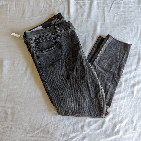 Women's gap 34 grey wash denim cropped ankle skinny jeans - Picture 6 of 9